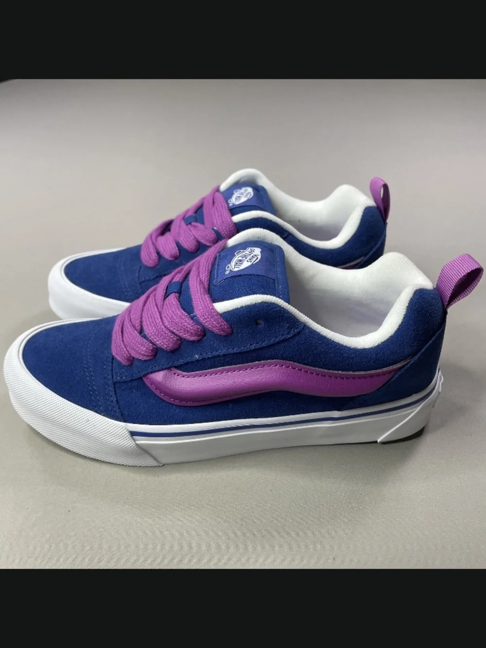 NEW Vans Shoes Womens 7.5 blue purple suede leather knu skool skate street